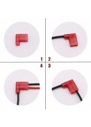 20/30/50/100pcs Fully Insulated Female Flag Spade Nylon Wire Crimp Electrical Terminal Quick Cut Wire Wire Connectors