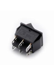 10pcs KCD4 Rocke Switch Rocker Power Reset Button With Light 16A 250V 20A 25V 4/6pin 3 Position