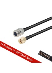 LMR240 Cable RP-SMA Male to N Female Jack RF Adapter 50ohm 50-4 Pigtail RF Coaxial Jumper 4g 5g LTE Extension Cord 50cm~50m