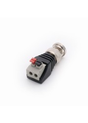 CCTV Camera Terminal BNC Male UTP Video Balun Connector Cable Adapter Plug Connected Pressure for CCTV Camera