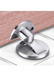 Toilet Stainless Steel Powerful Hardware Furniture Magnetic Practical Door Stopper Punch Free Holder Home