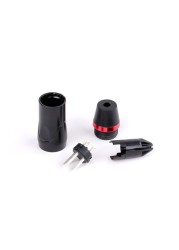 10pcs XLR Black 3 Pin Male and Female Connector Adapter for Camcorder Signal Light Application HIFI Audio