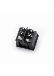 10pcs KCD5 21x24mm Double Power Rocker Switches Without Black Light ON-OFF-ON 4pin 6A/250V 15A/125V AC