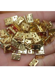 Mini gold Copper Brass hinges 8*10MM jewellery box DIY furniture cabinet mini butt