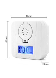 Smoke Detector Carbon Monoxide Gas Heating Alarm Security Alarm Lcd Photoelectric Detectors