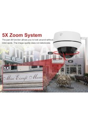 Anpviz 5MP PTZ WiFi IP Camera Outdoor 5X Zoom Wireless Security CCTV Camera Two Way Audio Mic Speaker IR 30m IP66 CamHi H.265