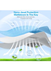 In Stock 10/100pcs Disposable Nonwoven Face Mask 3 Layers Anti Dust Respirator Mask With Elastic Ear Band For Adults