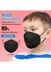 Mascarillas FPP2 Niños FFP2 Mascarillas FPP2 9-12 Years Old Kids Mask Similar Baby Morgues Masks 5 Layer CE ffp2tool KN95 FFP 2 Mask