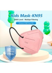 baby masks kids kn95 disposable face mask mascarillas fpp2 ninos homology ad ffp2 children safety dust protection non woven mask