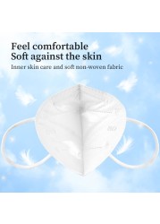 10-100pcs KN95 Masks ffp2fan 5 Layers Mouth Mask KN95 Respirator Certified Surgical Mask FPP2 Approved Face Mask Mascara Masken