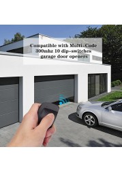 300mhz MultiCode 3089 3060 3070 4120 MCS308911 Remote Control Garage Door Opener Wireless Transmitter Key 10 Dip-Keys