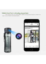 750ml Portable Water Bottle Pinhole Camera Mini Desk Water Cup Video Surveillance Camera & Audio Recorder Wifi Remote Monitor