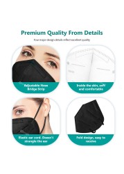 KN95 mascarillas fpp2 mascherina ffp2 face mask Certified face mask 95% Adlut filter Disposable masks KN95 masque fp2 mascara mascqrillas