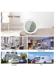 Tuya Zigbee Smart Home Temperature Humidity Sensor with LED Display Works with Google Assistant and Tuya Zigbee Hub