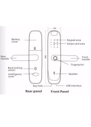 AISUO Tuya WiFi mobile phone unlock fingerprint magnetic card password normally unlock mode timer password smart door lock