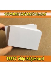 100pcs inkjet t5577 blank rewritable printable 125khz t5577 rfid card