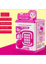 Net red Vibrato piggy bank children fingerprint password can be stored and pull anti-fall locks