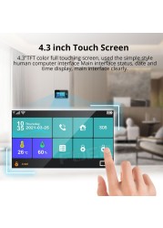 FUERS WIFI GSM Tuya Smart Home Security Alarm System Kits Touch Screen Wireless Burgl Control 433MHz Siren PIR Motion Sensor