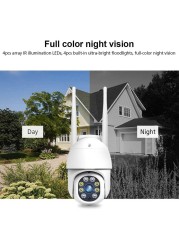 QZT PTZ IP Camera WiFi Outdoor 360 Degree Night Vision CCTV Camera Video Surveillance Waterproof SriHome Home Security Camera Outdoor