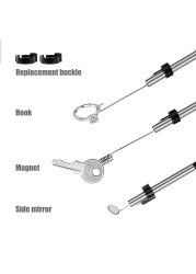 المنظار الصناعي 3.9 مللي متر/8 مللي متر Borescope التفتيش كاميرا 4.3 ''شاشة 1080P HD ثعبان كاميرا مع 6 أضواء LED 2600amh بطارية