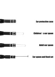 Kebidumei-Otoscope 3 in 1, Ear Cleaning Tool with Wifi, Medical Otoscope, with Built-in 6 LED Lights, 5.5mm, With Optical Viewfinder