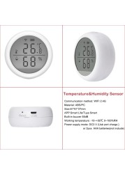 Home Security Products Personal Alarm 6pcs-kit Wifi Smoke Gas Detector Thermometer Motion Monitoring Door Friction Sensor