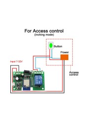 Tuya Smart Remote Control Wireless WiFi Garage Door Opener Switch Module 1CH DC 7-32V 5V 12V 24V RF Receiver 10A Relay for Alexa