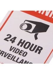 10pcs/lot Waterproof PVC CCTV Video Surveillance Security Sticker Warning Signs Dropshipping