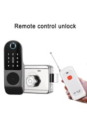 AISUO Tuya WiFi Mobile Phone Unlock Remote Control Fingerprint Magnetic Card Password Key Outdoor Waterproof Smart Door Lock