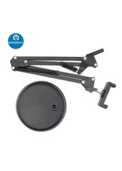 Industrial Overhead Camera Phone Video Stand Desktop Scissor Arm Stand for Video Recording Live Broadcast Studio Shooting