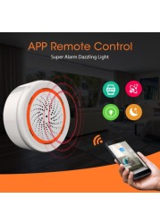 Tuya Zigbee Smart Siren Alarm Light Sound Sensor 3 in 1 90dB Home Security Sirene Works Tuya SmartLife APP Hub Zigbee Gateway