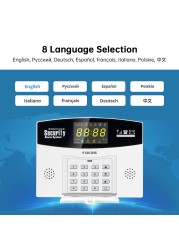 2022 Fuers Tuya Smart Alarm System WiFi Burglar Alarm Smart Home GSM Alarm System With Color LCD Display Motion Home Security