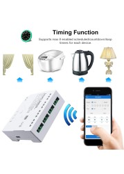 Tuya WiFi Smart Garage Door Opener Controller App Remote Key Control Works with Alexa Google Assistant Voice Commands