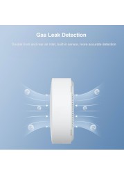 New 2022 Xiaomi Mijia WiFi Natural Gas Sensor Detector Built Bluetooth Smart Home Combustion Gate Leak Gas Alarm