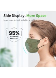 5D Protective Face Mask KN95 Mascarillas FPP2 5 Layers FFP2 Mascarillas Multicolored FFP2mask Adult Respirator KN 95 Mascherina FFPP2