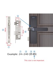 2022 X1 Intelligent Door Lock with Tuya APP Wifi Biometric Fingerprint IC Card Password Key Unlock Built-in Eight Language