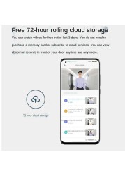 2022 Xiaomi Smart Doorbell 3 Camera WIFI Video 180 Field of View 2K HD Resolution AI Humanoid Recognition Remote Real-time View