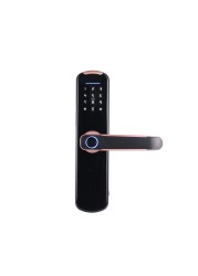 2022 Smart Tuya APP WIFI Phone Remote Control Electric Fingerprint Lock Password Code Number IC Card Door Lock With Key