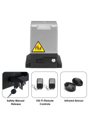 2022 750W Electric Sliding Gate Opener Kit AC Motor Gate Automatic Door Operators Heavy Duty Garage Door Opener Kit With