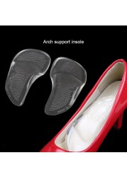 Sunvo Silicone Gel Orthotic Insoles for Flat Feet Arch Support Orthotic Insoles for Plantar Arthritis Pain Relief Shoe Pads