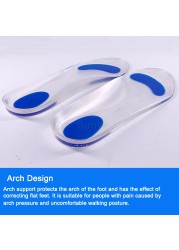 Medical Insoles Silicone Flat Feet Orthotic Insoles Plantar Fasciitis Pain Relief Foot Care Metatarsal Pad