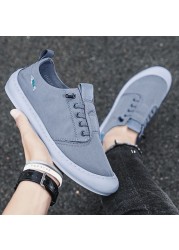 Men's shoes 2021 summer new casual shoes comfortable breathable fashion canvas shoes men's small white shoes soft sole casual shoes