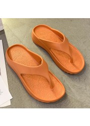 Women 2021 new summer platform flip flops casual flat slides outdoor beach sexy barefoot plus size slippers