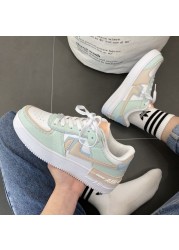 INS Kawaii Woman Vulcanize Shoes Candy Color Girls Lolita Shoes Fashion 2021 Summer Zapatillas Mujer Patchwork Canvas Sneakers