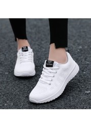 Women's shoes breathable light comfortable sports shoes running shoes white mesh wedges casual chunky vulcanize shoes