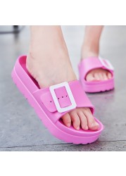 الصيف Birkenstock المرأة منصة النعال 2022 صنادل أرضية المرأة مشبك حذاء كاجوال شاطئ الوجه يتخبط Sandalias Mujer