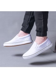 Spring Autumn Men's Shoes Casual Canvas Shoes Men Fashion Loafers Oxford Casual Men Sneakers Breathable Slip-on Low-cut Non-slip