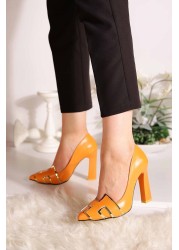 New Season Rogan Heeled Shoes Women High Quality Daily Use Comfortable Step Comfortable Soft Insole Quality Material