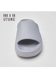 UTUNE EVA Slides Women Platform Slippers Summer Indoor Shoes Bathroom Beach Sandals Men Outside Non-slip Pink Slippers for Woman