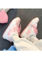 Women Sneakers Sneakers Kawaii Platform Flats Harajuku Fashion Casual Pink Vulcanized Spring Dropshipping Scarpe Donna